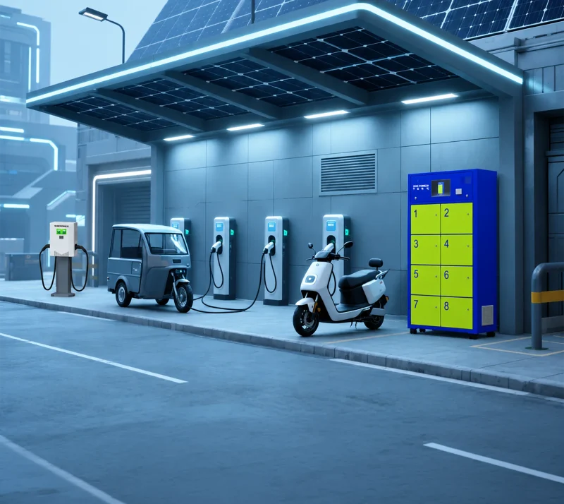 Full-Stack Integrated Battery Swapping & Charging Solution